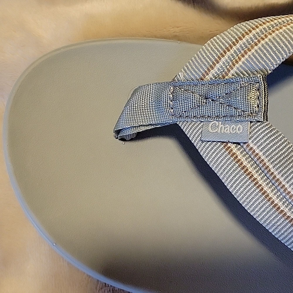 Chaco arch support flip flops- blue/grey - Picture 8 of 10